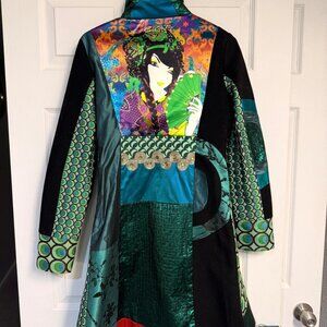 Like new vintage Desigual Japanese trench coat